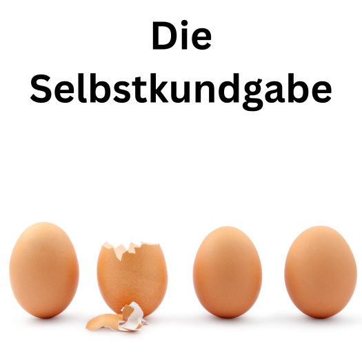 Selbstkundgabe Ei (1)